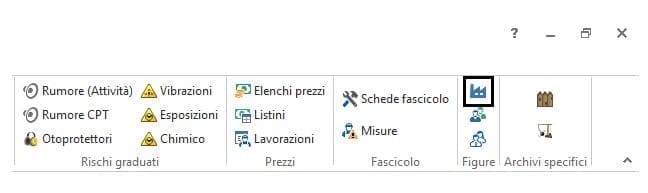 Menu archivi di base Sicurezza Cantieri