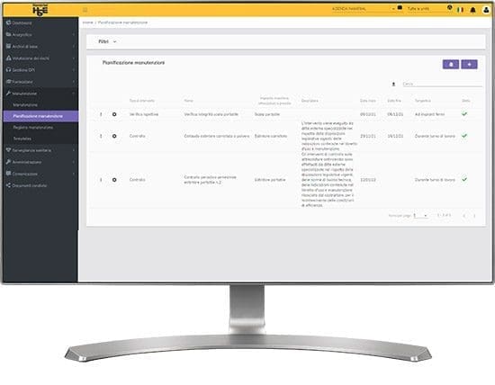 HSE - Pianificazione Manutenzioni