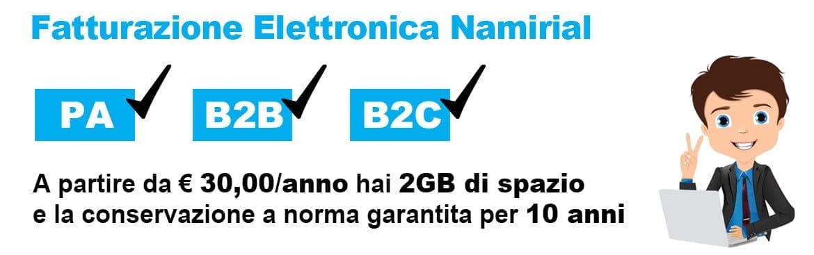 Fatturazione elettronica da 30 € / anno