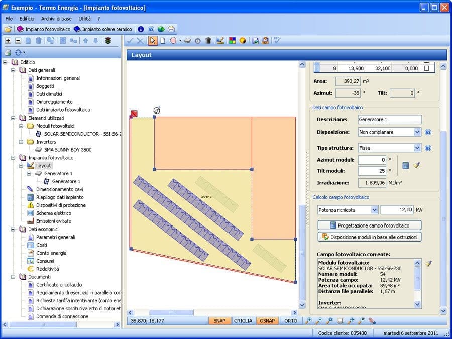 Termo Energia - Software progettazione impianti fotovoltaici - Solari termici