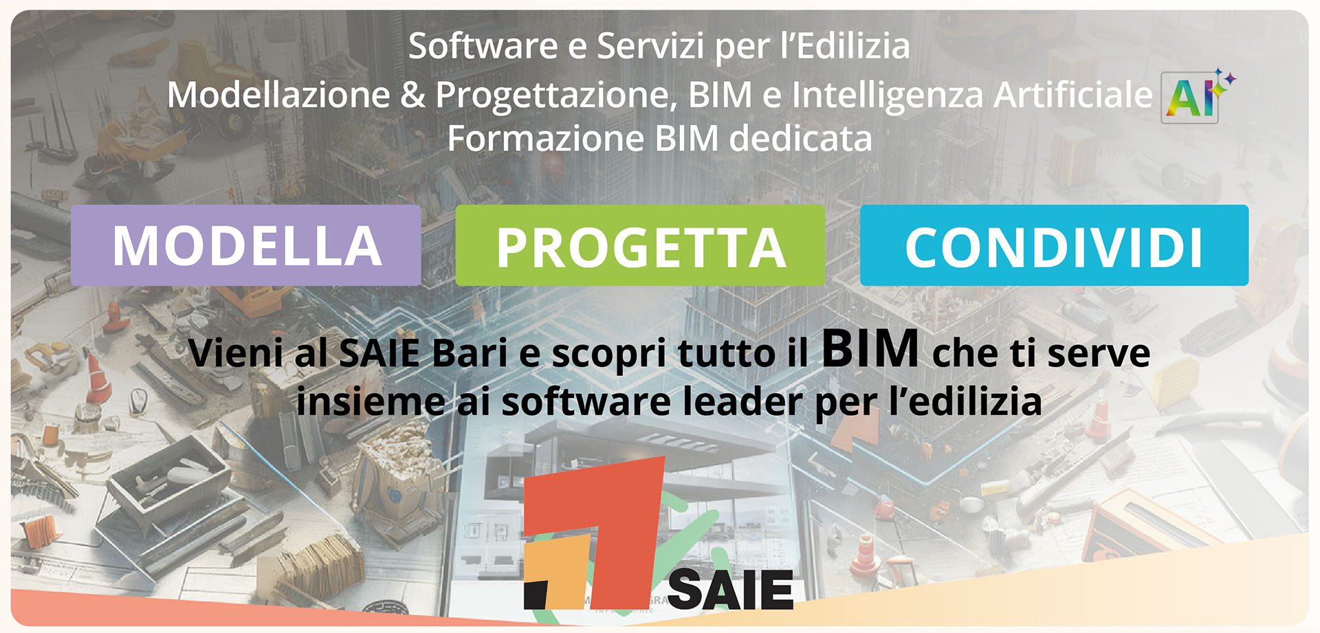 Vieni a trovarci al SAIE Bari