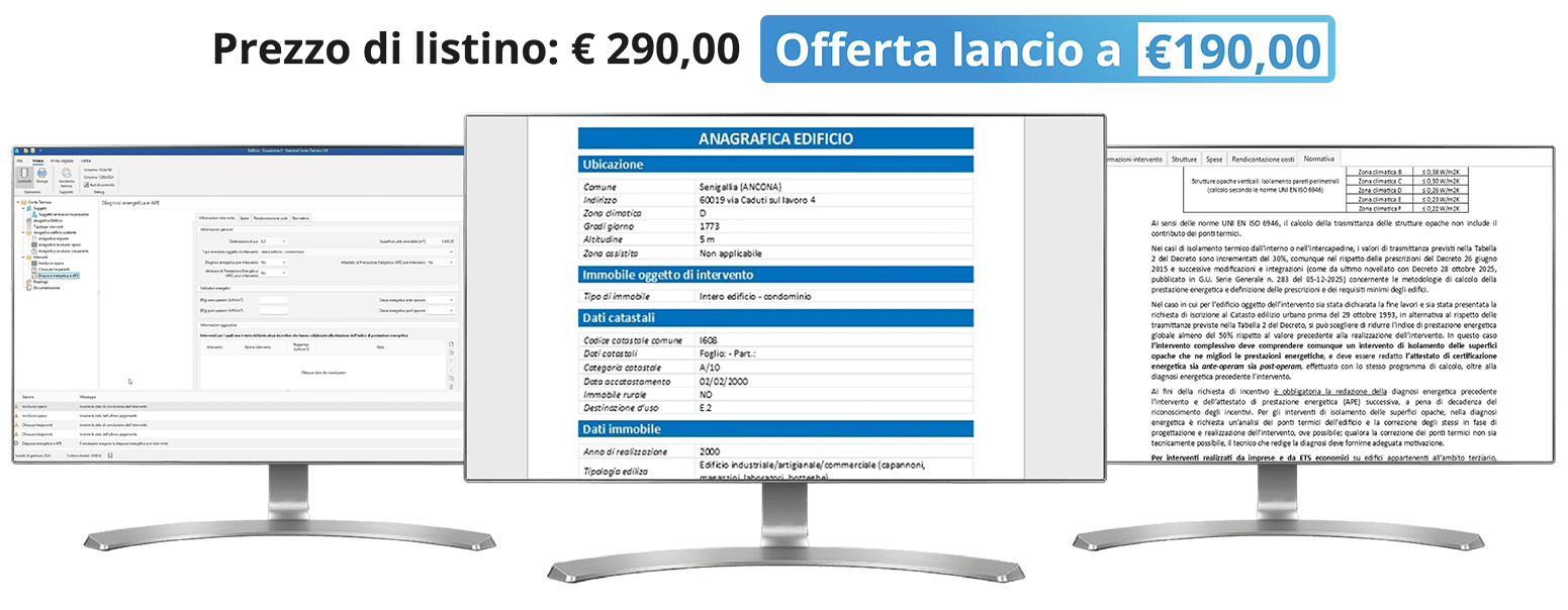 Offerta lancio 190,00 euro anziché 290