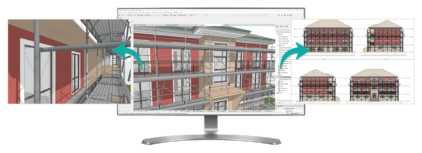 Software sicurezza ponteggi BIM