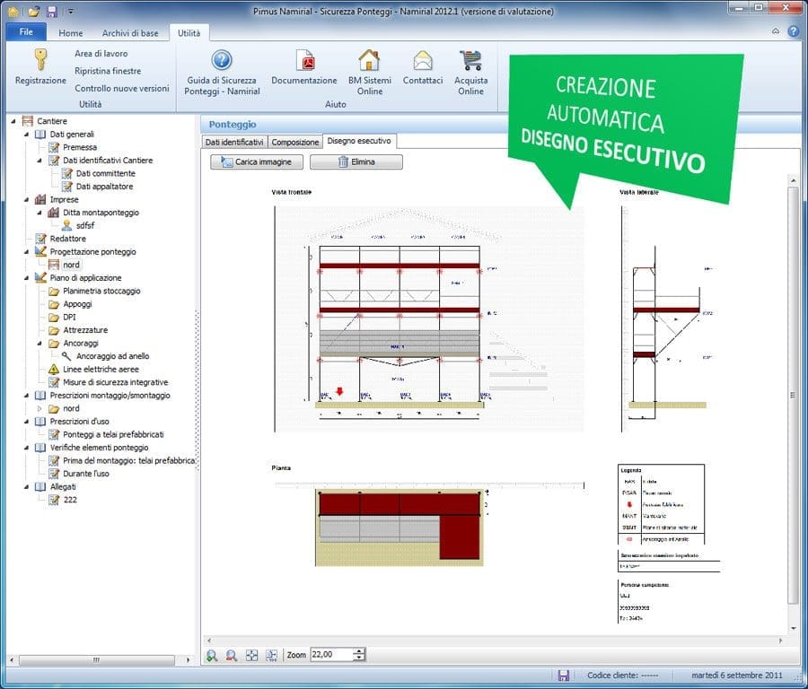 Sicurezza Ponteggi - Creazione automatica disegno