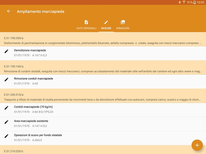 App LibrettoMisure Computo metrico in cantiere Contabilità in cantiere