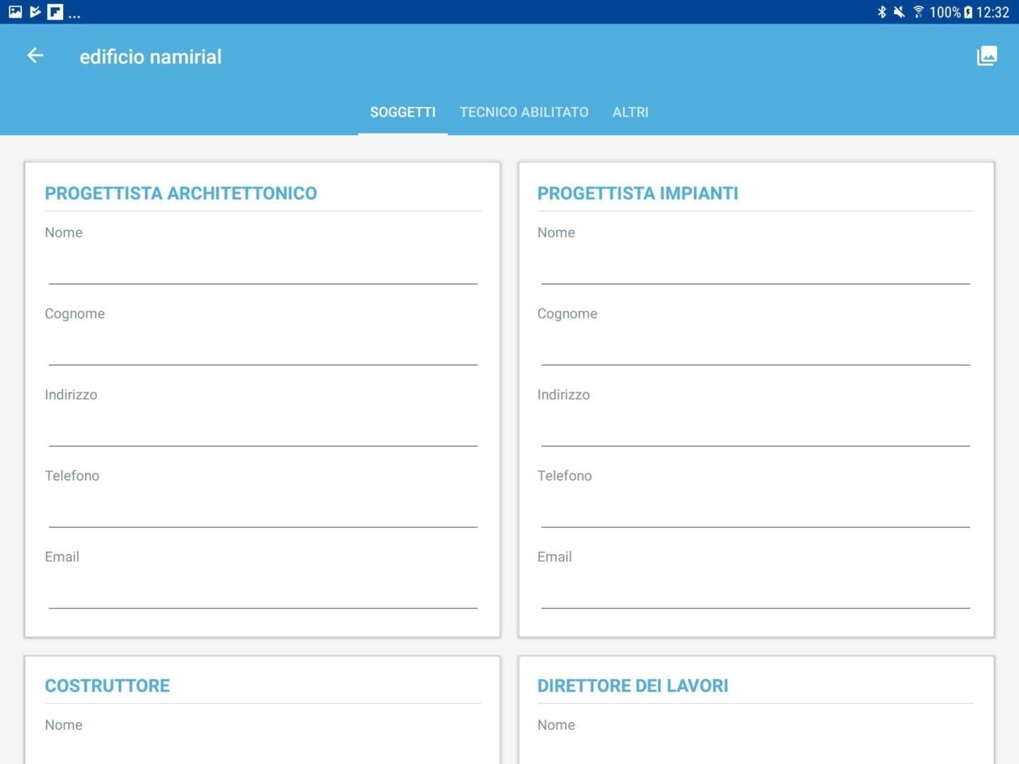 App Termo Android - Soggetti