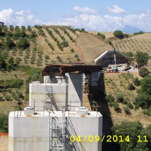 Varo dell'impalcato in acciaio viadotto S. Nicola. - 1