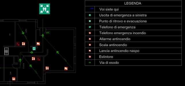 CPI CAD - Piano di emergenza - Legenda