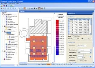Layout impianto fotovoltaico