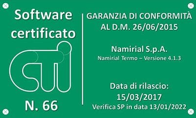 Garanzia di conformità CTI - Namirial Termo