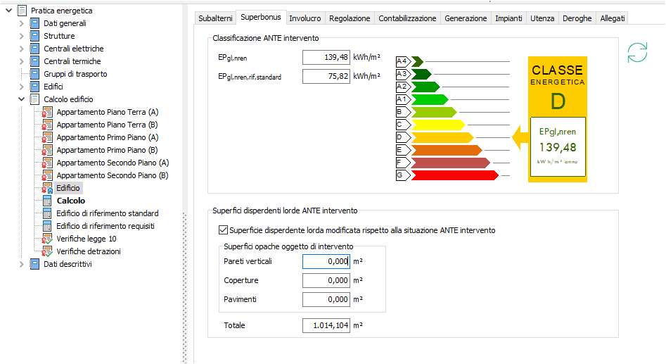 Termo - Scheda Superbonus dell'Edificio