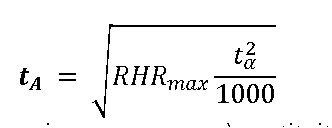 formula rhr 1