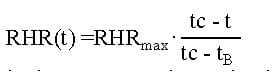 formula rhr 5