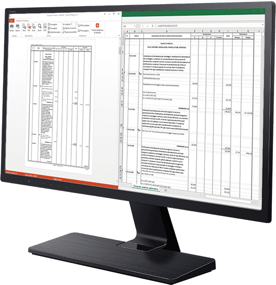 Stampa Computo metrico - Esportazione in excel - Regolo