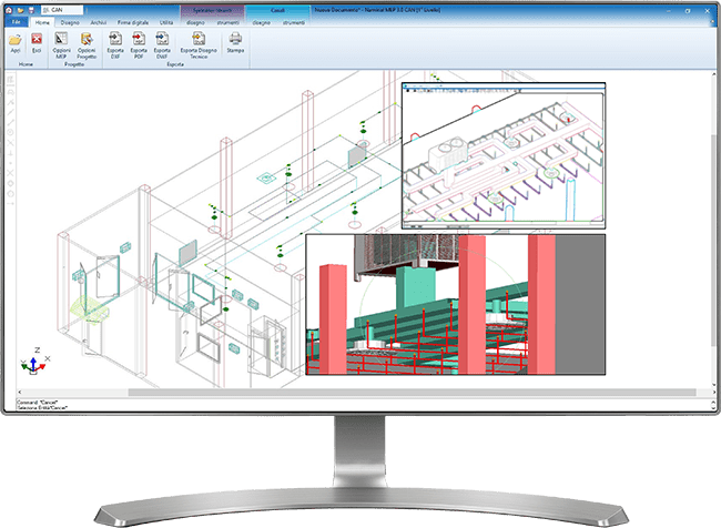 Integrazione con i moduli MEP - Canali d'Aria