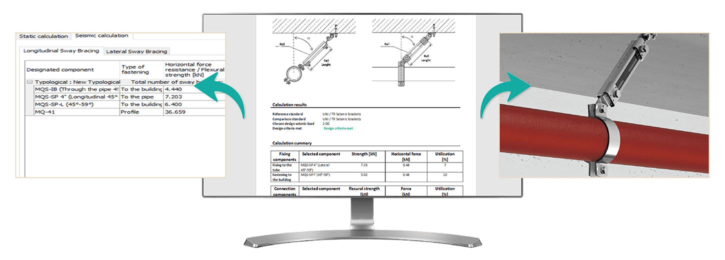 Design of seismic and static supports