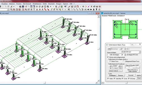 Sollecitazioni elementi beam