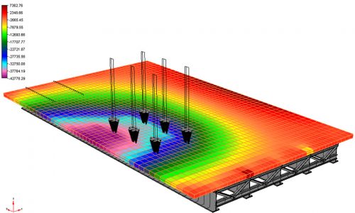 Ponte a struttura mista acciaio - c.a.