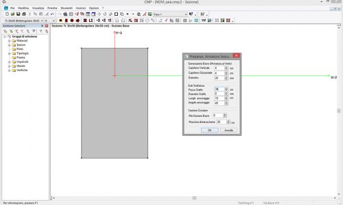 Inserimento libero di armature e staffe