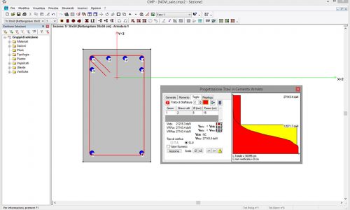 Progetto travi c.a. - strumenti interattivi per taglio